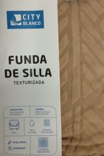 Funda Cubre Silla Elastizada Texturizada City Blanco Premium - Imagen 13