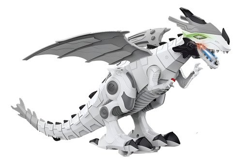 Juguete Dinosaurio Dragon Robot Con Luces Sonidos Movimiento