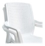 Silla Plástica Malbec Apilable C/ Patas Aluminio Kadur Sport Color Blanco - Imagen 2