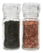 Set X6 Molinillos Acrilico Y Vidrio Pimienta Granos Sal