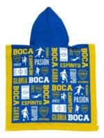 Toalla Poncho Infantil Futbol River Boca Mochila Babymovil - Imagen 13