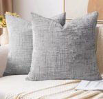 Funda Almohadon Nordico Chenille Decorativo Cierre 40x40cm - Imagen 3