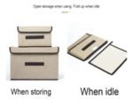 Cajas Plegables De Tela Organización Del Hogar Contenedores - Imagen 4