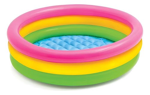 Pileta Inflable 3 Aros 86 X 25cm Piso Blando Infantil