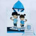 Toalla Poncho Infantil Futbol River Boca Mochila Babymovil - Imagen 24
