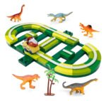 Pista Carreras Auto Electrica Dinosaurios 80pzs Babymovil