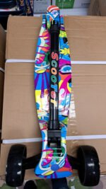 Monopatín Plegable Ruedas 3 Con Luz Infantil Niños Freno - Imagen 10