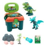 2 Dinosaurios Para Armar Desarmar Juguete Banquito Babymovil