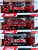 Juguete Camion Control Remoto Bombero Policia Construccion Color Bombero Escalera Móvil - Imagen 3