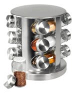 Especiero Condimentero Giratorio X12 Acero Inox Cuad O Redon Color Redondo - Imagen 3