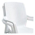 Silla Plastica Apilable Malbec X4 Reforzada Patas Aluminio - Imagen 12