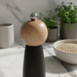 Molinillo Bicolor Madera Sal Pimienta Elegante 21 Cm - Imagen 4