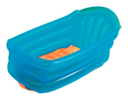 Bañera Inflable Celeste Explorer Fan Plegable Bebé 6-12 Meses Pvc