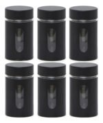 Set Especieros De Vidrio Y Acero X 6 Unidades Ms - Imagen 4