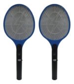 Raqueta Mata Mosquitos Moscas Insectos Recargable Usb Color Azul - Imagen 2