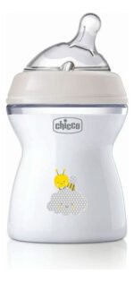 Chicco Mamadera Natural Feeling 2m+ Flujo Medio X 250 Ml Transparente