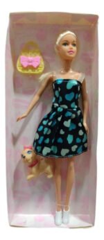 Muñeca Sebigus Tiny Mascota Fashionista Articulada Con Perrito Y Peine - Imagen 4