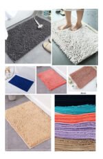 Alfombra Baño Antideslizante Rectangular Suave Shaggy 60x 40 - Imagen 27