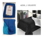 Acolchado Blanco París 1 1/2 Liso Reversible Doble Faz - Imagen 13