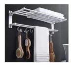 Toallero Repisa Barral Organizador De Baño Con Ganchos - Imagen 2