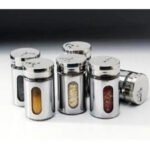 Set Especieros De Vidrio Y Acero X 6 Unidades Ms - Imagen 2