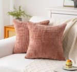 Funda Almohadon Nordico Chenille Decorativo Cierre 40x40cm - Imagen 8