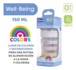 Mamadera Chicco Wellbeing 150ml Nene / Nena Anticolico 0+ Color Rosa Well Being 150ml - Imagen 9