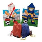 Toalla Poncho Infantil Futbol River Boca Mochila Babymovil - Imagen 2