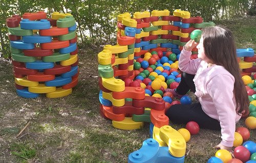 Bloques Curvos Ladrillos Gigantes X 25 Unidades Babymovil