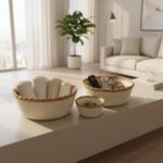 Set X3 Canasta Decoracion Organizador Multiuso Fibra Natural - Imagen 4