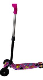 Monopatín Plegable Ruedas 3 Con Luz Infantil Niños Freno - Imagen 3