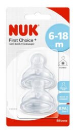 Tetina X2 Silicona Mamadera Bebe Nuk First Choice Babymovil - Imagen 4