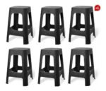 Banqueta Banquito Apilable Símil Ratan Plástico X6 Babymovil - Imagen 12