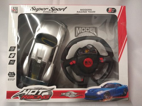 Auto Control Remoto 1:20 Hot Racing Supersport Plateado