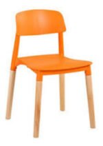 Silla Plastica Apilable Nordica Reforzada Patas Madera B&m - Imagen 24