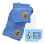 Juego Toalla Toallon Bordado 100% Algodon Futbol River Boca - Imagen 5