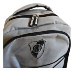 Mochila Escolar Pratys River Plate Impermeable Gris Con Bolsillos Liso - Imagen 3