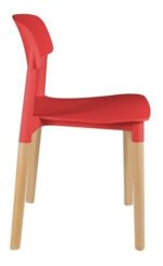 Silla Plastica Apilable Nordica Reforzada Patas Madera B&m - Imagen 20