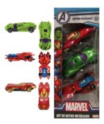Juguete Cochecito Autito Metal X3 Spiderman Hulk Ironman Personaje Marvel