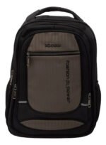 Mochila Porta Notebook Urbana Escolar Ejecutiva Acolchada Color Beige Diseño De La Tela Liso