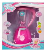 Licuadora Mágica Tiny Home Juguete Con Luz Y Movimiento Realista Rosa Chicle 17cm