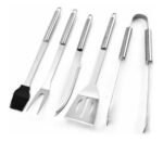 Set Parrilla Parrillero 5 Piezas Acero Inox Asado Estuche - Imagen 5