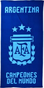 Toallon Playero Estampado Boca River Futbol Grande Babymovil - Imagen 5