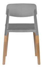 Silla Plastica Apilable Nordica Reforzada Patas Madera B&m - Imagen 12