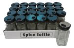 12 Especieros Vidrio Metal Organizador Cocina - Imagen 3