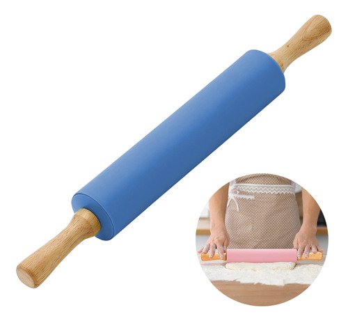 Palo De Amasar Giratorio Silicona 43 Cm Ms Babymovil