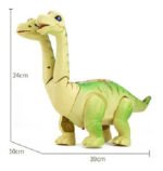 Juguete Dinosaurio 2 Cabezas Luz Sonido Camina Huevos 40 Cm - Imagen 14