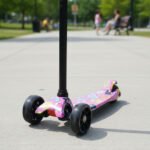 Monopatín Plegable Ruedas 3 Con Luz Infantil Niños Freno - Imagen 6