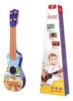 Guitarra Ukelele Estampada Infantil 38 Cm Plástico