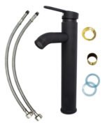 Mezcladora De Baño Monocomando Rory Bw206 Negra Mate Para Lavatorio Negro - Imagen 3